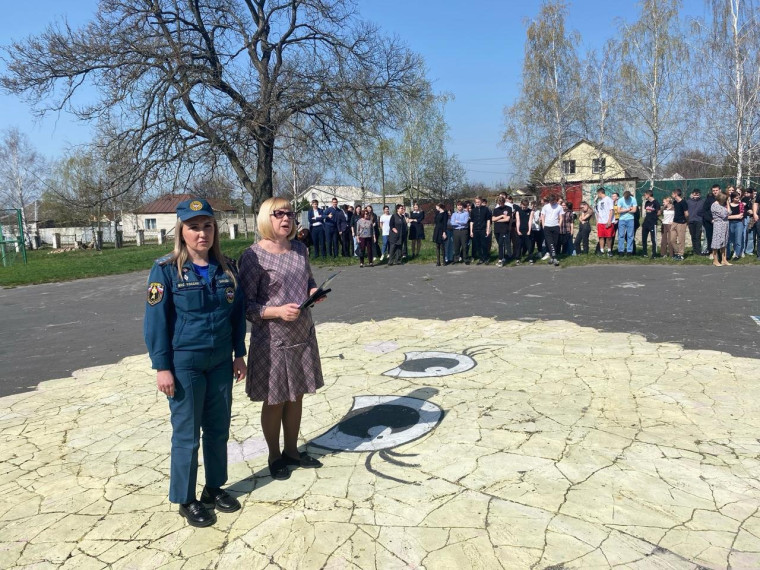 Учебная тревога &quot;Пожар в помещении&quot;.