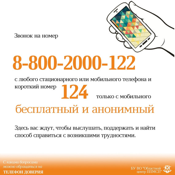 Телефон доверия.